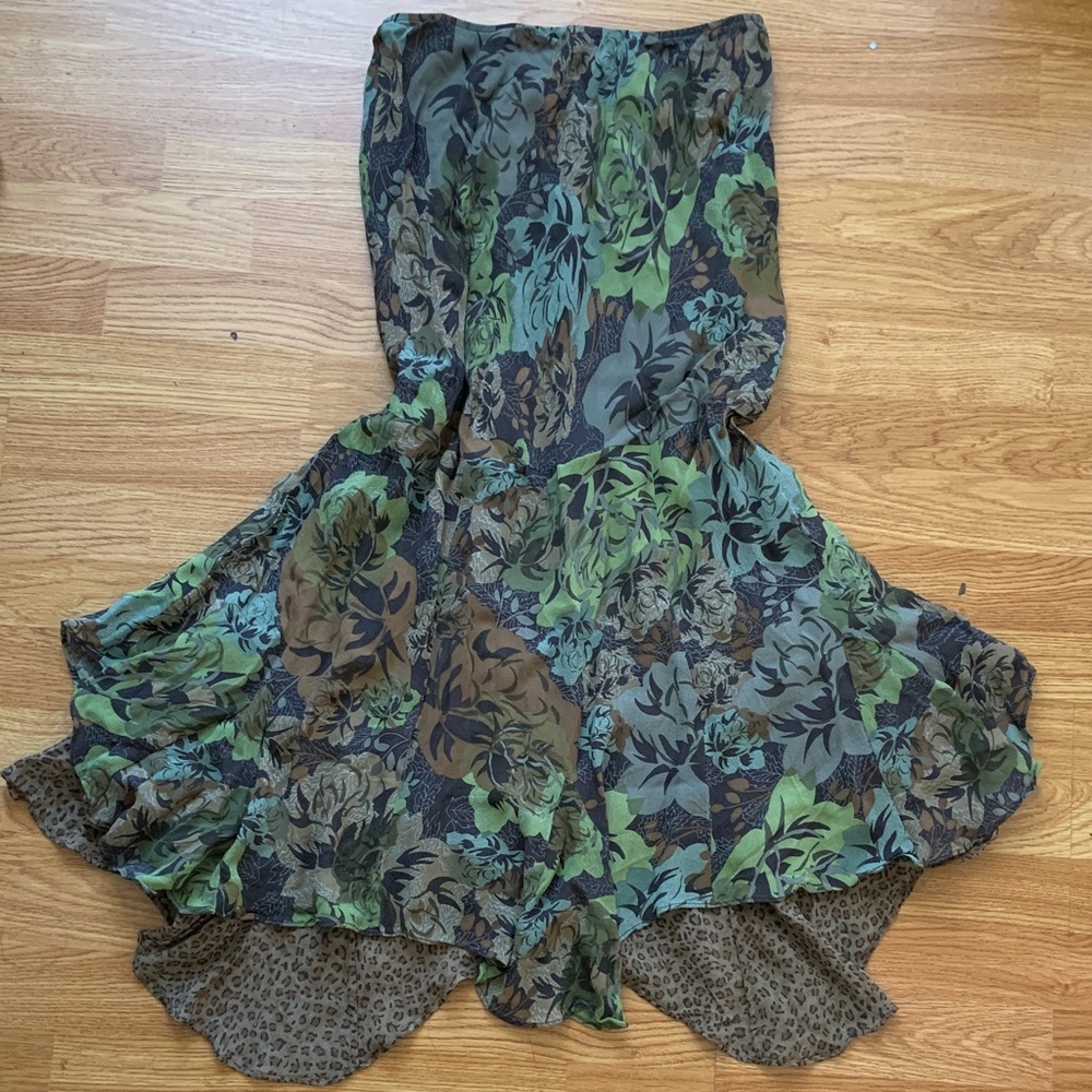 *Reversible* Boho Floral Patterned Maxi Skirt
